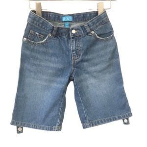 Place Denim Blue Adjustable Pockets Shorts Pants 10